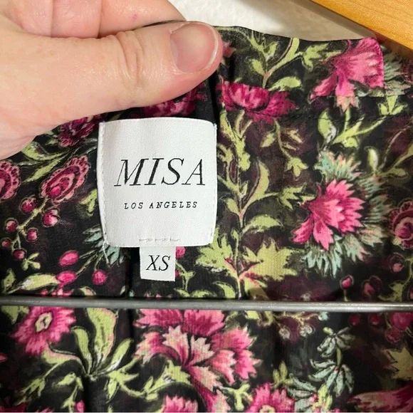 MISA LOS ANGELES Blogger Favorite Hollen Sleeveless Split Neck Tiered Maxi Dress - Picture 9 of 11